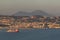 Town Pozzuoli with Vesuvius