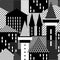 Town. Seamless pattern.