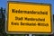 town sign of Niedermanderscheid