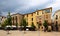 Town square in Besalu. Catalonia, Spain