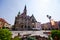 Town square in Jawor, Poland