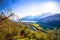 Town of Torbole and Sarca river mouth in Lago di Garda