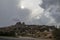 The town of Uchisar with highest building of Cappadocia the Castle Rock