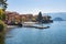 Town of Varenna on lake Como in Milan, Italy