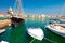 Town of Vodice waterfront pier view