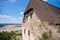 Town Zebrak in Central Bohemia, Czech Republic, 24 July 2021: Medieval royal gothic castle Tocnik, grey stone ruin on hill at