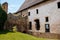 Town Zebrak in Central Bohemia, Czech Republic, 24 July 2021: Medieval royal gothic castle Tocnik, grey stone ruin on hill at