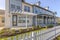 Townhouse with yard and white fence in Daybreak