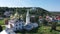 Townscape of Gorokhovets in Vladimir Oblast with view of residential buildings and churches.