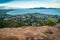 Townsville city, sea and islands from castle hill lookout in Queensland, Australia