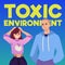 Toxic bad environment at work or in public banner flat vector illustration.