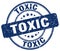 Toxic blue grunge round vintage stamp