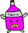 toxic bottle cartoon very cool