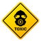 Toxic danger vector sign