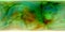 Toxic green exoplanet panoramic planet texture