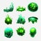 toxic green slime ai generated