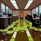 Toxic office with puddles of slime, indicating toxic work culture workplace