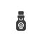 Toxic potion bottle vector icon