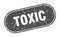 toxic sign. toxic grunge stamp.