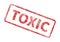Toxic Stamp - Red Grunge Seal