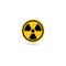Toxic vector icon. Radiation pictogram. Biohazard Warning symbol. Simple isolated chemical logo