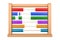 Toy Abacus, Classic Wooden Educational Counting Toy. front view. 3D rendering