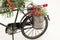 Toy bicycle with christmas decorations