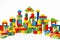 Toy Blocks City, Baby House Building Bricks, Kids Wooden Cubic