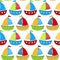 Toy Boats Seamless Background