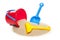 Toy bucket rake and spade