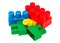 Toy building colorful blocks