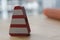 Toy caution wooden traffic pylon, warning conus