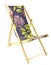 Toy Deckchair on White Background