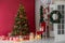 Toy Decorated Christmas Tree Winter Garland New Year