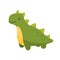 Toy dinosaur for young children. A series of children`s, cute toys. Funny cartoon brachiosaurus