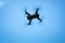 toy drone blue sky background