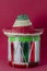 Toy drum and little hat for mexican Independence Day