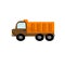 Toy dump truck childrens illustration.