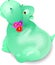 Toy hippo with flowers