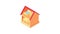 Toy house interior icon animation