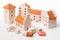 Toy houses Clay Brick Kits realistic mini house