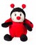 Toy Ladybug, Red Soft Plush Toy Isolated over White Background