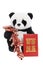 Toy Panda with Chinese New Year Decorations