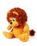 toy plush lion on a white background