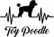 Toy poodle heartbeat word