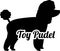 Toy poodle silhouette real word german