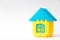 Toy puzzle connect as house shape on white background & x28;Concept for dream home or property loan investment