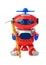 Toy robot with pickaxe