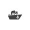 Toy ship vector icon