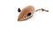 Toy soft mouse with a pet tail, shot on a white background